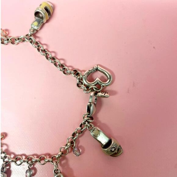 Vintage Brighton Sandals Charm Bracelet 7 Inch - Picture 5 of 6